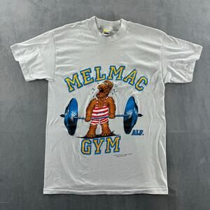 Vintage Tophalf 80s Alf "Melmac Gym" Single Stitch T Shirt Large